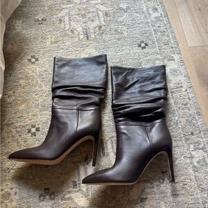 Paris Texas leather heeled boots